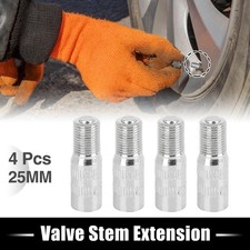 4pcs 25mm Chrome Tyre Wheel